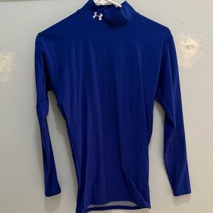 Under Armour ColdGear Royal Blue Turtle Neck - Size Medium - Thermal, Athletic
